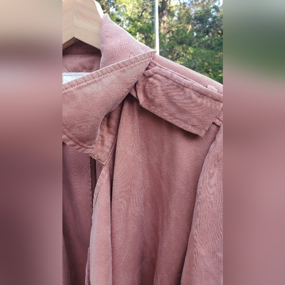 Bagatelle Mauve Trench Women Jacket Size Small - Picture 10 of 14